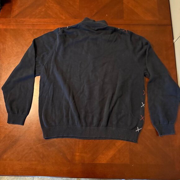 Vintage Brooks Brothers 346 XL Sweater Navy Red Golf Preppy Y2K - Picture 2 of 8